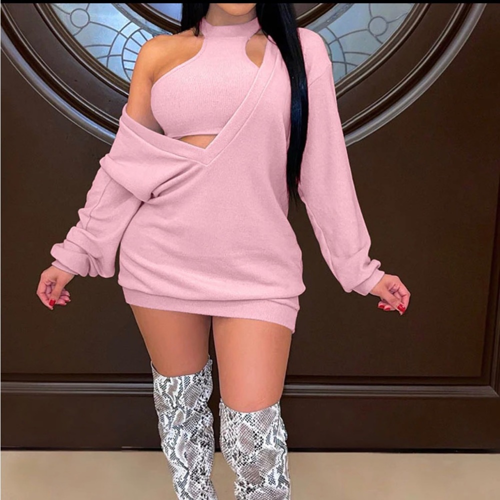 2 piece sweater dress